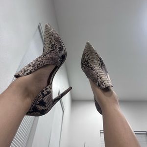 Steve Madden Faux python leather, size 8.5 stylish heels